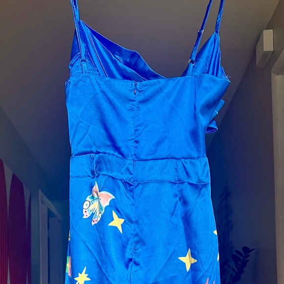 Blue spaghetti straps Dress - Picture 2 of 7